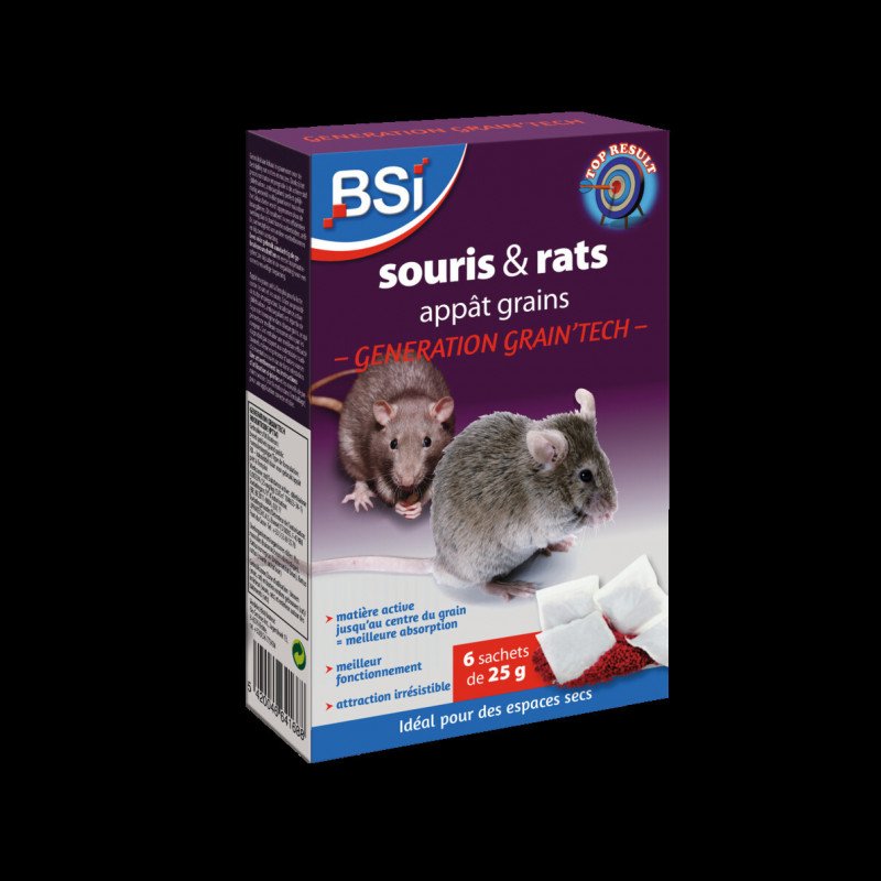 Appât sous forme de grains BSI Generation Grain'Tech 150g (6x25g)