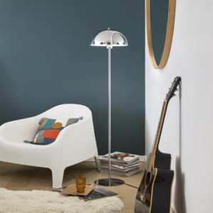 Lampadaire métal silver Corep ICONE H150cm.