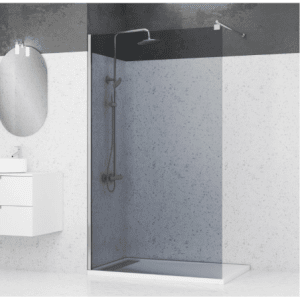 Paroi fixe de douche Parma 2 fumé 120cm