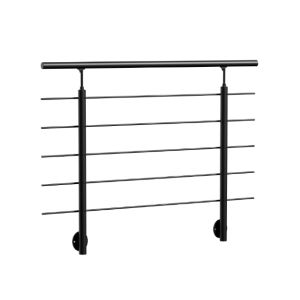 Kit garde corps "Clean Black" latéral, 1.5 mètre linéaire