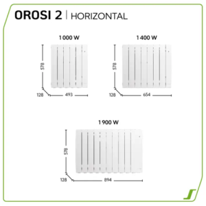 Radiateur à inertie fluide OROSI 2 2000 watts