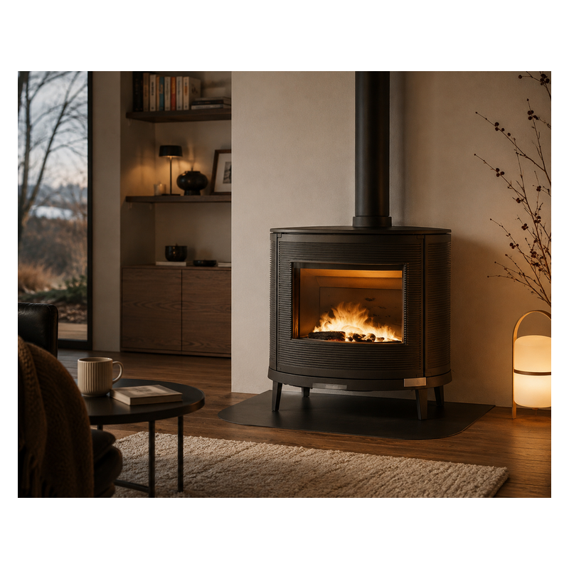 Poêle à bois en fonte KAORI - 9 kW