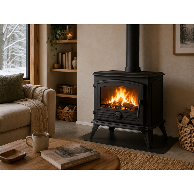 Poêle à bois fonte SAMARA - 6,4 kW