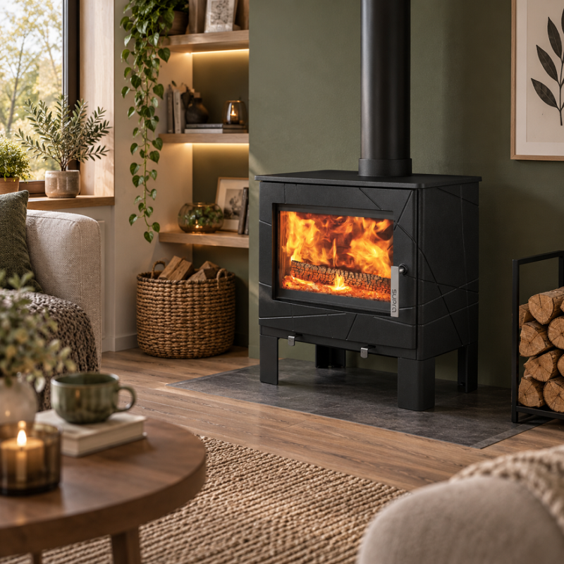 Poêle à bois en fonte ADAM - 7,3 kW