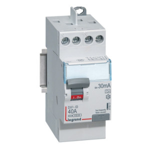 Interrupteur différentiel DX³-ID arrivée haute et départ haut à vis - 2P 230V~ 40A typeA 30mA - 2 modules