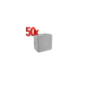 BOITE DE DERIVATION ETANCHE IP54 85X85/ Profondeur 50 GRIS LOT X 50