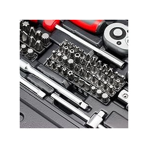 Coffret de douilles/Embouts/Clé 216 pièces