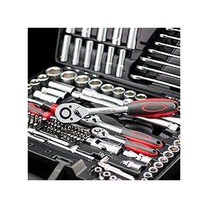 Coffret de douilles/Embouts/Clé 216 pièces