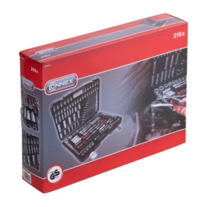 Coffret de douilles/Embouts/Clé 216 pièces
