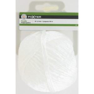Ficelle en polypropylène blanc 90mx1,2mm