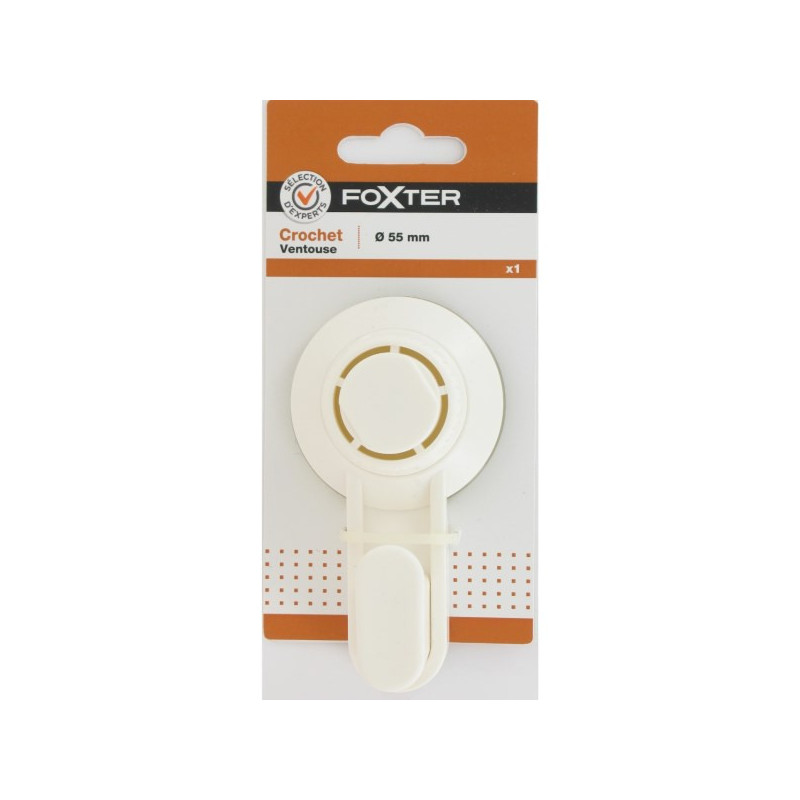 CROCHET VENTOUSE EN PLASTIQUE Diamètre 55MM