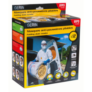 BOITE 12 MASQUES PLIABLES SOUPAPE FFP3
