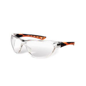 LUNETTE INCOLORE BROCHE ORANGE/NOIR FLASH