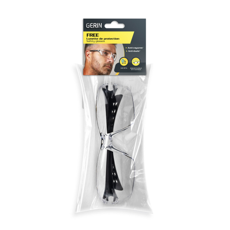 LUNETTE INCOLORE BROCHE NOIR FREE