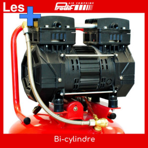 COMPRESSEUR VERTICAL SILENCIEUX 50L - 2CV - 8 bar