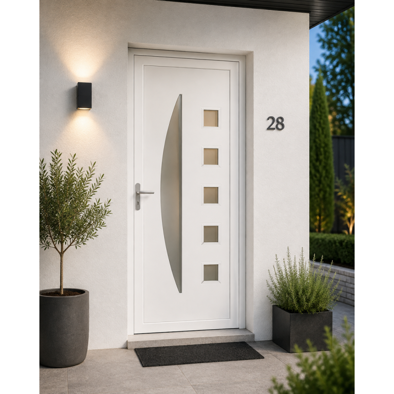 Porte d'entrée "ACHILLE" poussant gauche 215x90 cm