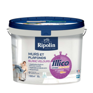 Peinture mur et plafond blanc velours Illico 10L