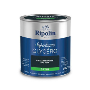 LAQUE GLYCERO GRIS ANTHRACITE RAL 7016 SATIN 0,5L