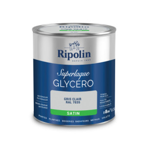 LAQUE GLYCERO GRIS CLAIR RAL 7035 SATIN 0,5L