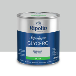 LAQUE GLYCERO GRIS CLAIR RAL 7035 SATIN 0,5L