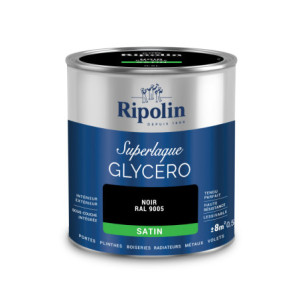 LAQUE GLYCERO NOIR RAL 9005 SATIN 0,5L
