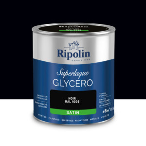 LAQUE GLYCERO NOIR RAL 9005 SATIN 0,5L