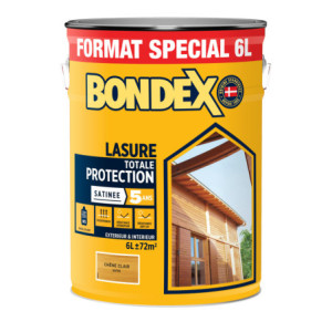 LASURE TOTALE PROTECTION 5 ANS SOLVANTEE CHENE CLAIR SATIN 6L