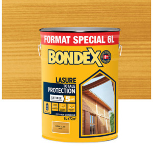 LASURE TOTALE PROTECTION 5 ANS SOLVANTEE CHENE CLAIR SATIN 6L