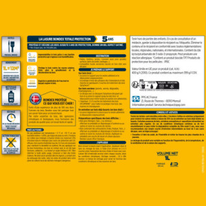 LASURE TOTALE PROTECTION 5 ANS SOLVANTEE INCOLORE SATIN 1L