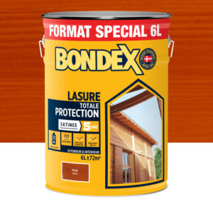 LASURE TOTALE PROTECTION 5 ANS SOLVANTEE TECK SATIN 6L