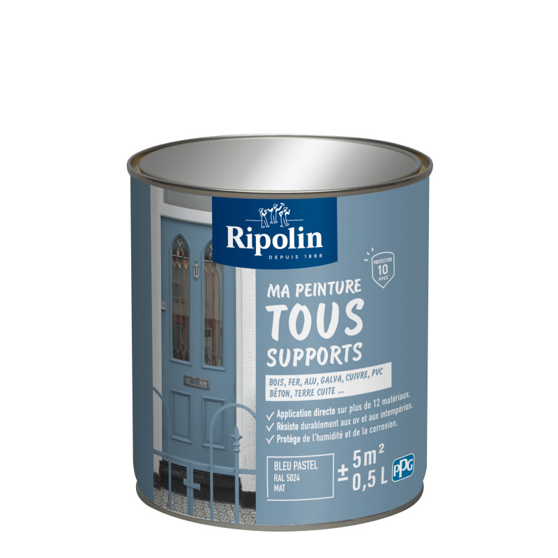 MA PEINTURE TOUS SUPPORTS BLEU PASTEL RAL 5024 MAT 0,5L