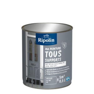 MA PEINTURE TOUS SUPPORTS GRIS BLEU RAL 7000 MAT 0,5L