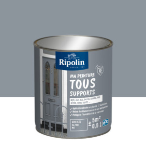 MA PEINTURE TOUS SUPPORTS GRIS BLEU RAL 7000 MAT 0,5L