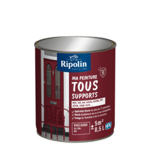 MA PEINTURE TOUS SUPPORTS ROUGE BASQUE RAL 3004 MAT 0,5L