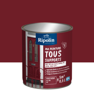 MA PEINTURE TOUS SUPPORTS ROUGE BASQUE RAL 3004 MAT 0,5L
