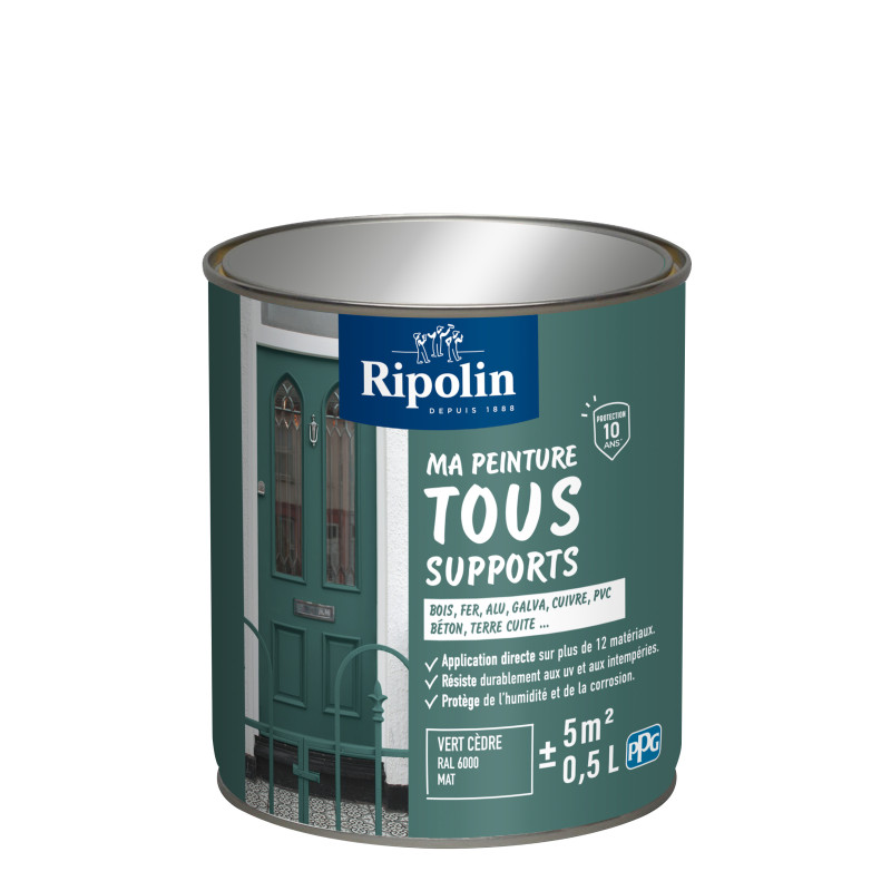 MA PEINTURE TOUS SUPPORTS VERT CEDRE RAL 6000 MAT 0,5L