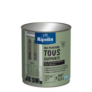 MA PEINTURE TOUS SUPPORTS VERT OLIVIER RAL 6021 MAT 0,5L