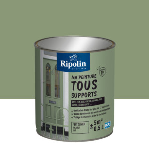 MA PEINTURE TOUS SUPPORTS VERT OLIVIER RAL 6021 MAT 0,5L