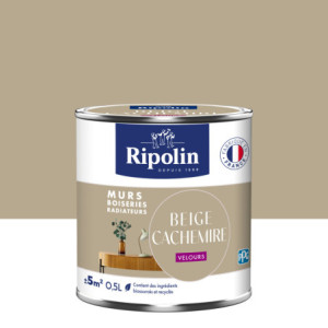 PEINTURE MURS BOISERIES RADIATEURS BEIGE CACHEMIRE VELOURS 0,5L