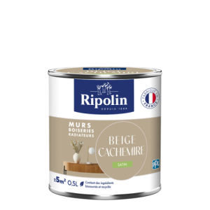 PEINTURE MURS BOISERIES RADIATEURS BEIGE CACHEMIRE SATIN 0,5L