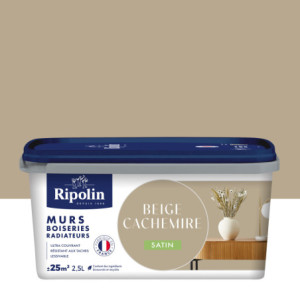 PEINTURE MURS BOISERIES RADIATEURS BEIGE CACHEMIRE SATIN 2,5L