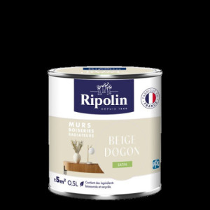 PEINTURE MURS BOISERIES RADIATEURS BEIGE DOGON SATIN 0,5L