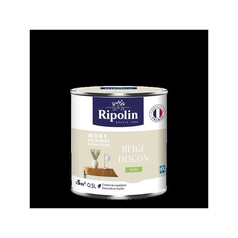 PEINTURE MURS BOISERIES RADIATEURS BEIGE DOGON SATIN 0,5L
