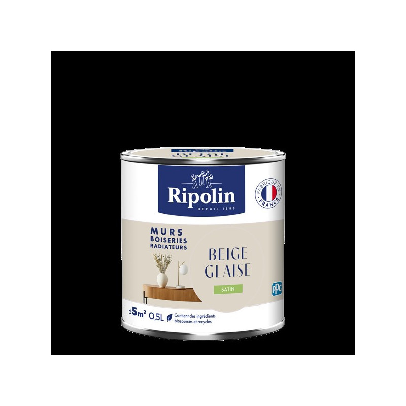 PEINTURE MURS BOISERIES RADIATEURS BEIGE GLAISE SATIN 0,5L