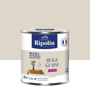 PEINTURE MURS BOISERIES RADIATEURS BEIGE GLAISE VELOURS 0,5L