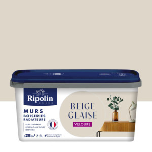PEINTURE MURS BOISERIES RADIATEURS BEIGE GLAISE VELOURS 2,5L