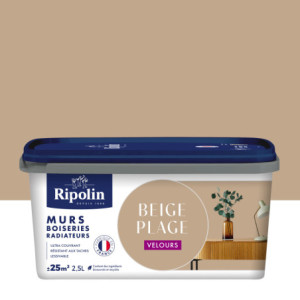 PEINTURE MURS BOISERIES RADIATEURS BEIGE PLAGE VELOURS 2,5L