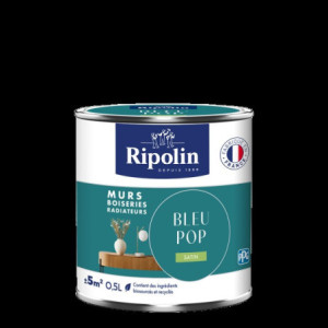 PEINTURE MURS BOISERIES RADIATEURS BLEU POP SATIN 0,5L