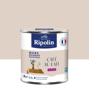 PEINTURE MURS BOISERIES RADIATEURS CAFE AU LAIT VELOURS 0,5L