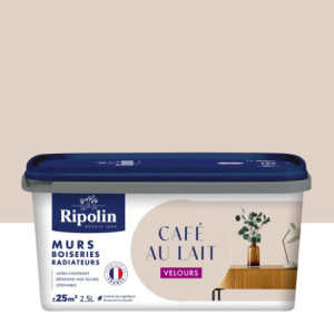 PEINTURE MURS BOISERIES RADIATEURS CAFE AU LAIT VELOURS 2,5L
